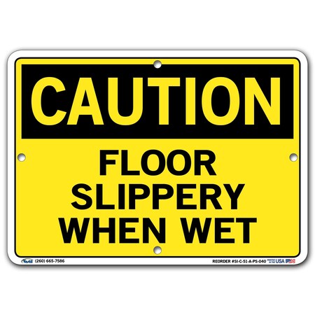 Vestil Polystyrene Sign, 7-1/2" H, 10-1/2" W, Polystyrene, Rectangle, English, SI-C-51-A-PS-040 SI-C-51-A-PS-040